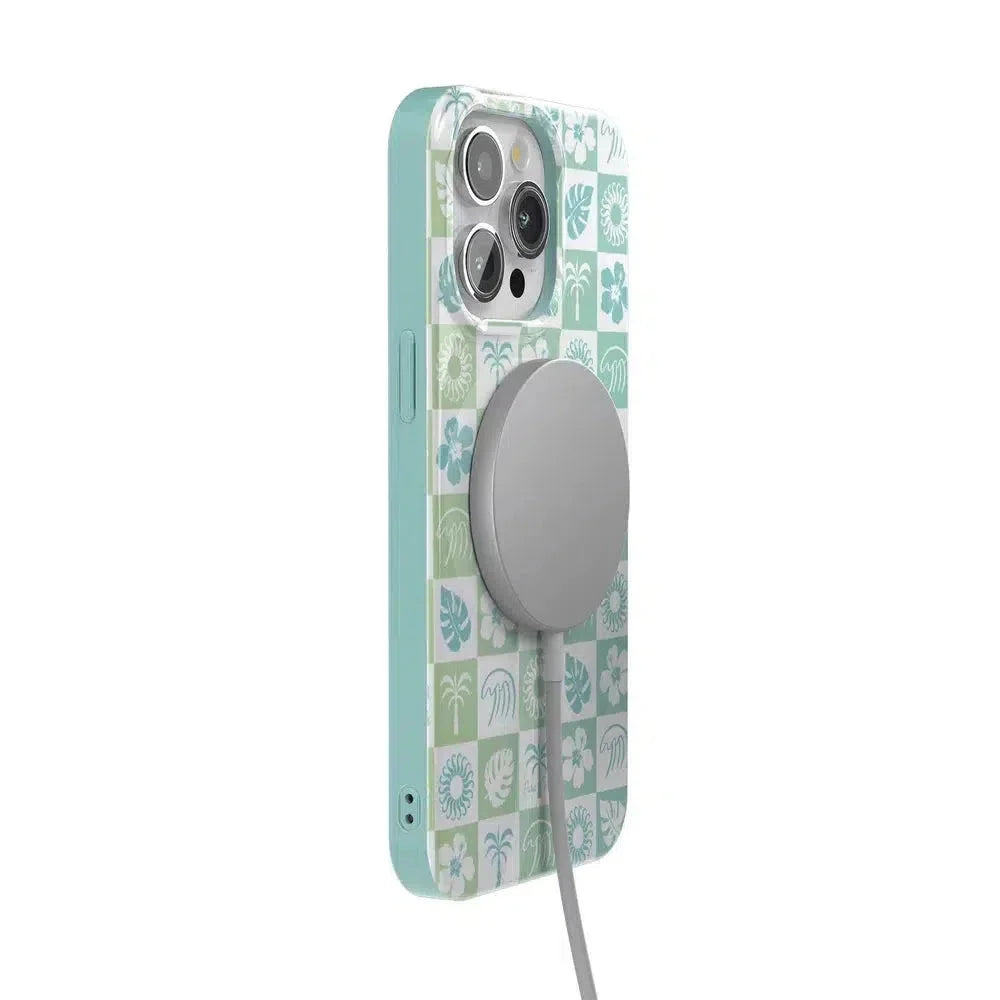 Coastal Checkers | Pura Vida Case iPhone Case get.casely