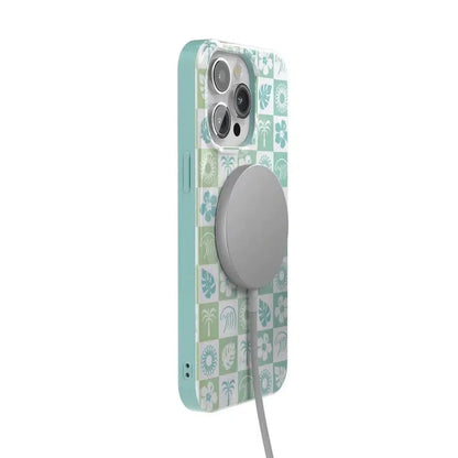 Coastal Checkers | Pura Vida Case iPhone Case get.casely