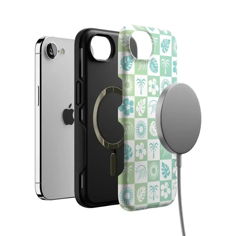 Coastal Checkers | Pura Vida Case iPhone Case get.casely