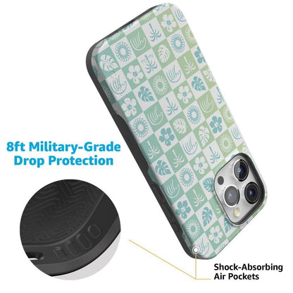 Coastal Checkers | Pura Vida Case iPhone Case get.casely