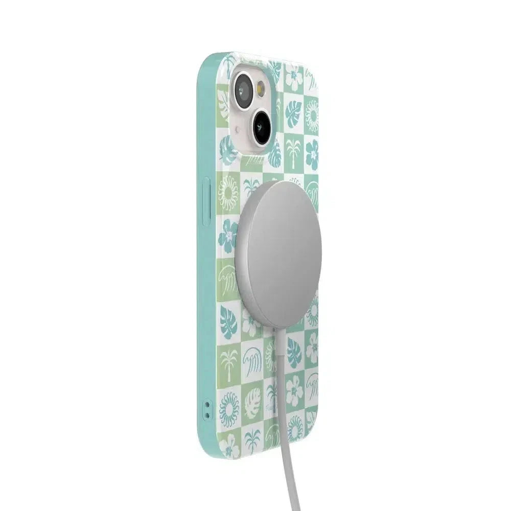 Coastal Checkers | Pura Vida Case iPhone Case get.casely