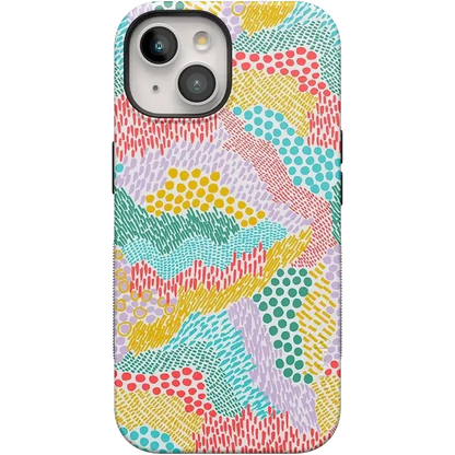 Color Me Happy | Pattern Colorblock Case iPhone Case get.casely Bold Flex + MagSafe® iPhone 15 Plus