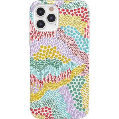 Color Me Happy | Pattern Colorblock Case iPhone Case get.casely Classic iPhone 12 Pro Max