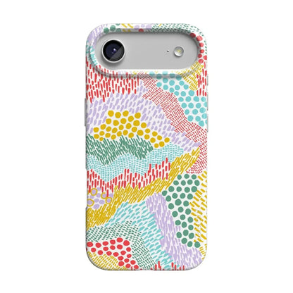 Color Me Happy | Pattern Colorblock Case iPhone Case get.casely Classic + MagSafe® iPhone 17 Air