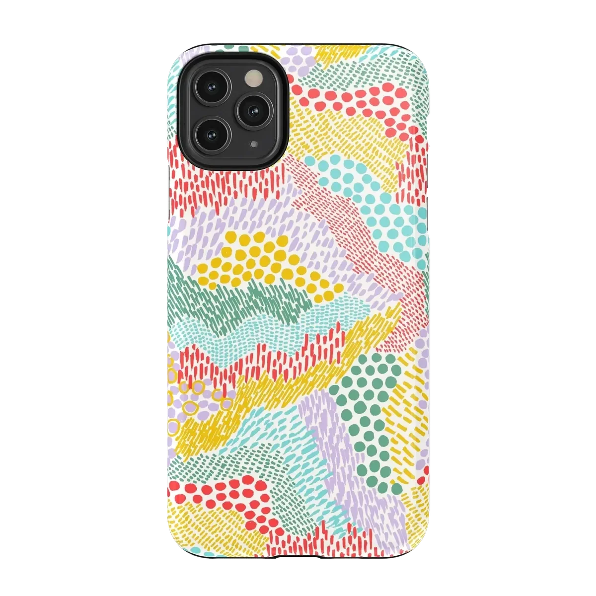 Color Me Happy | Pattern Colorblock Case iPhone Case get.casely Essential iPhone 11 Pro Max