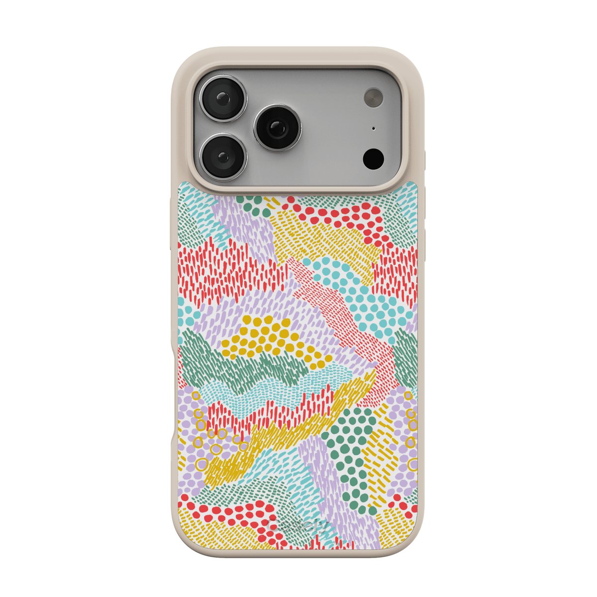 Color Me Happy | Pattern Colorblock Case iPhone Case get.casely