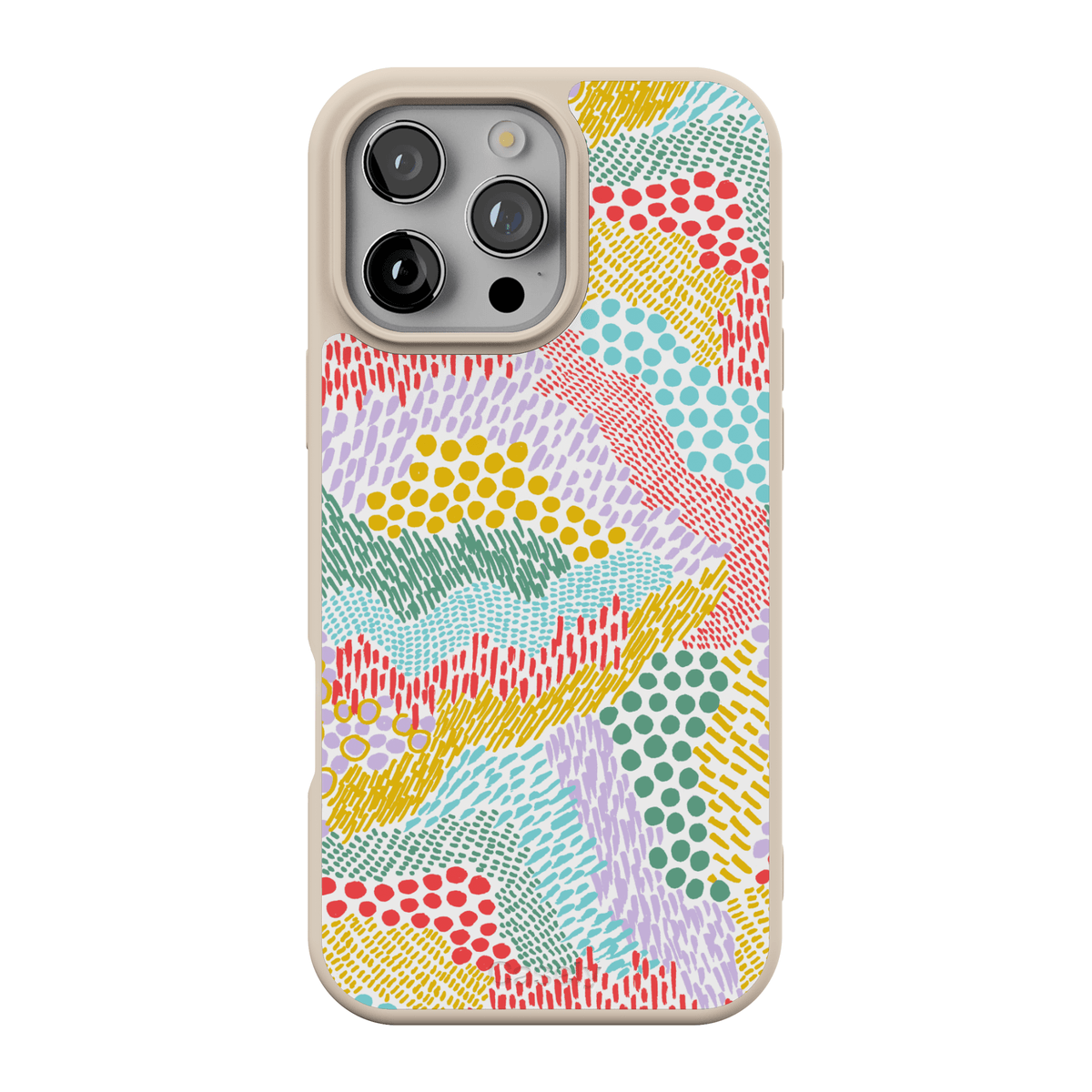 Color Me Happy | Pattern Colorblock Case iPhone Case get.casely