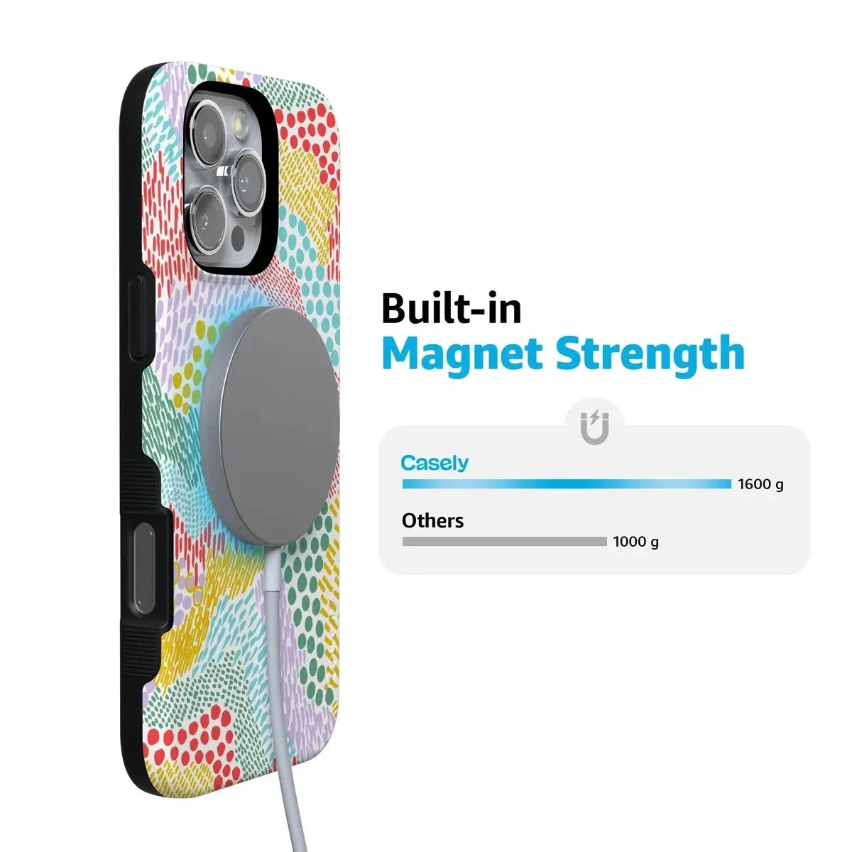 Color Me Happy | Pattern Colorblock Case iPhone Case get.casely
