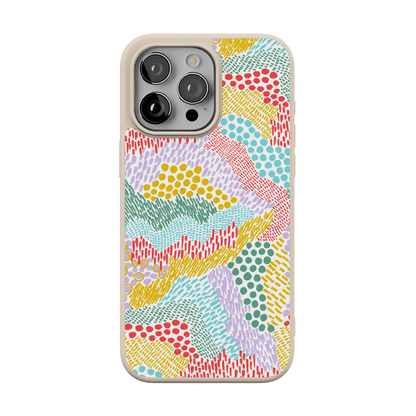 Color Me Happy | Pattern Colorblock Case iPhone Case get.casely