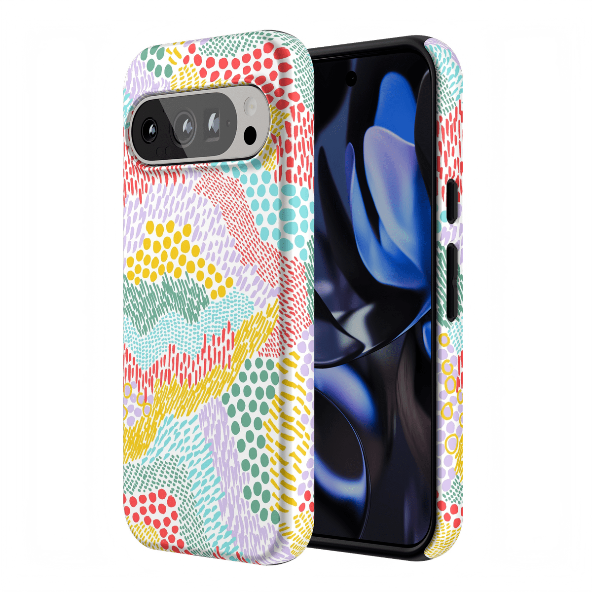 Color Me Happy | Pattern Colorblock Case iPhone Case get.casely