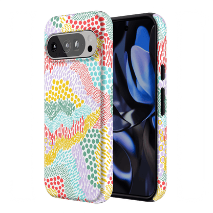 Color Me Happy | Pattern Colorblock Case iPhone Case get.casely