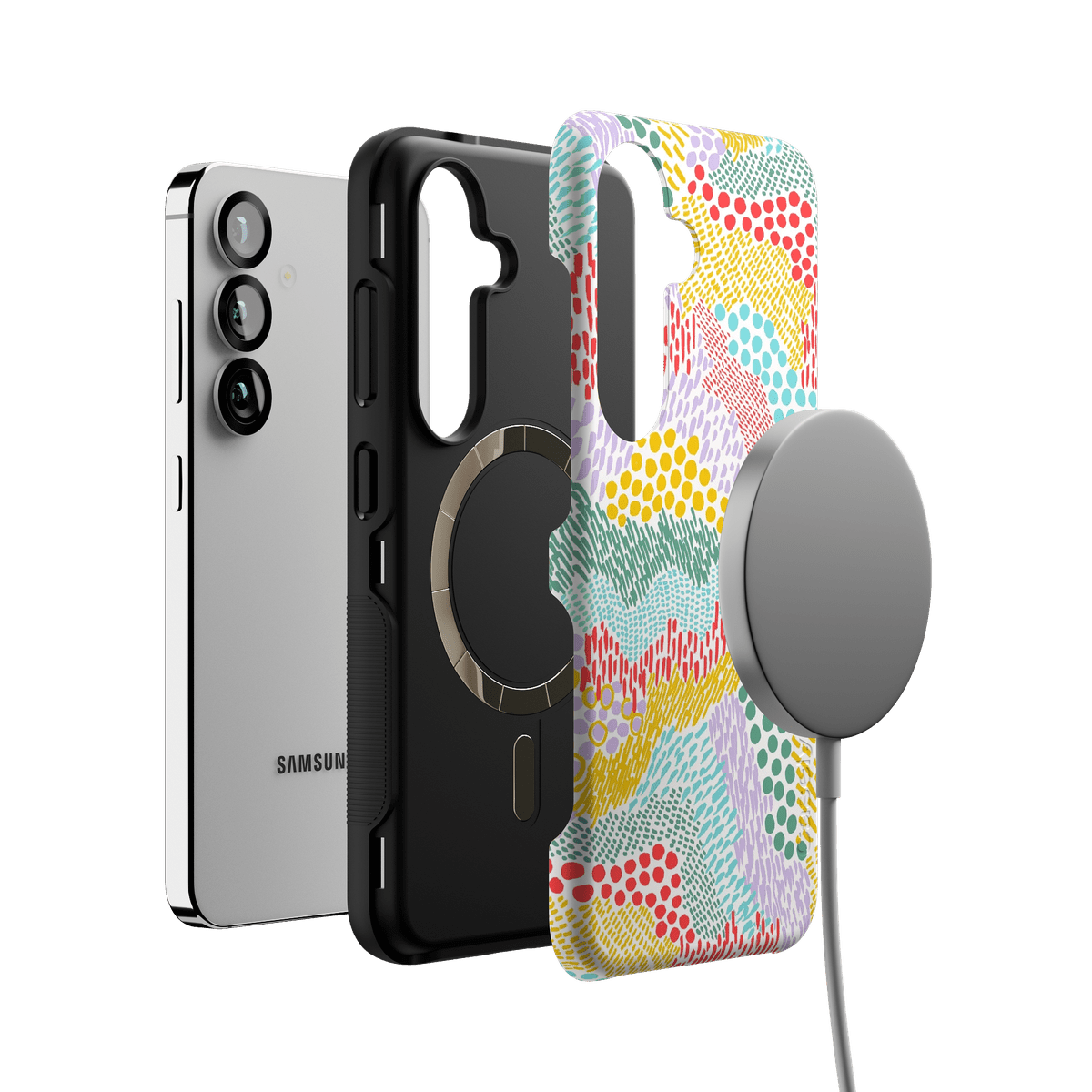 Color Me Happy | Pattern Colorblock Case iPhone Case get.casely