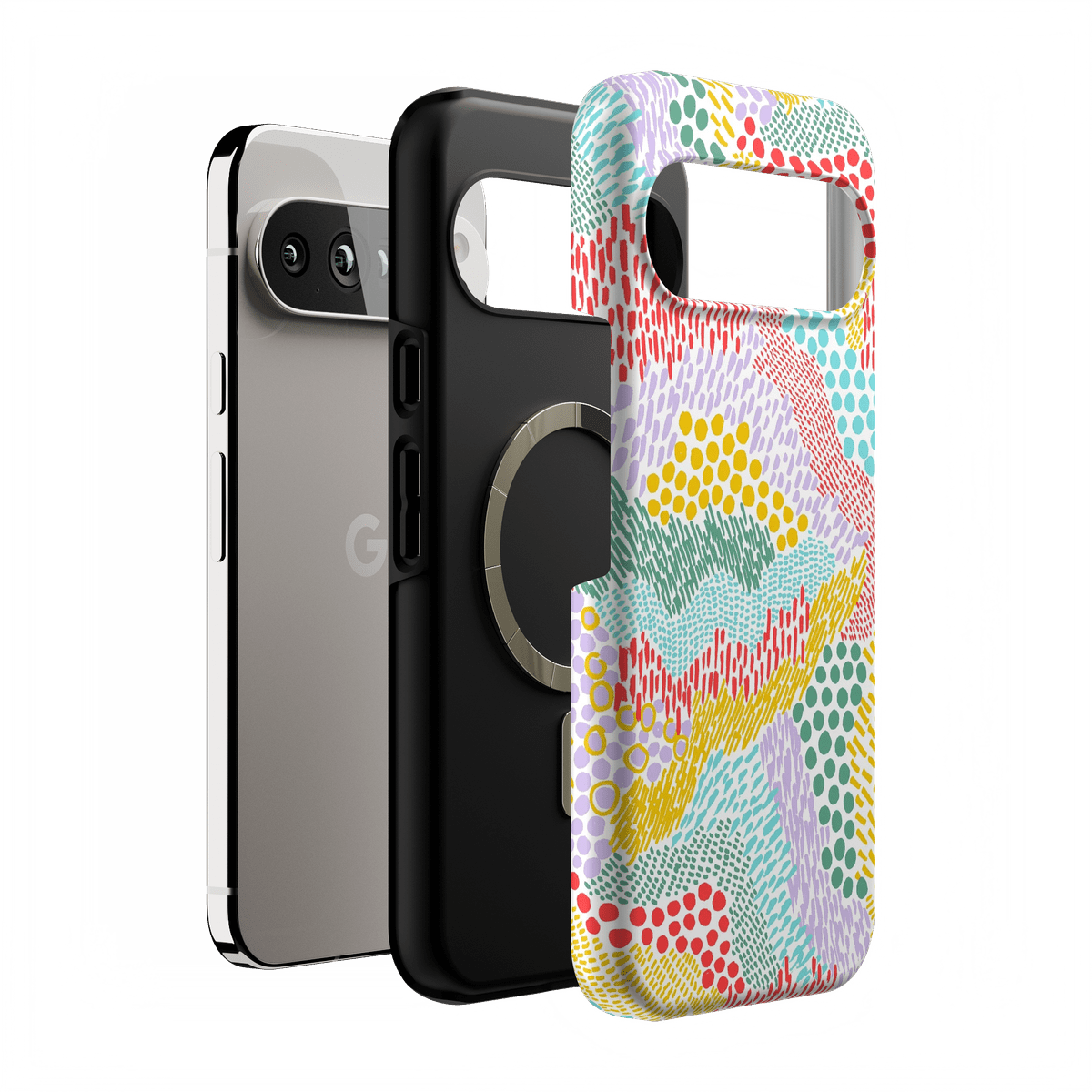 Color Me Happy | Pattern Colorblock Case iPhone Case get.casely