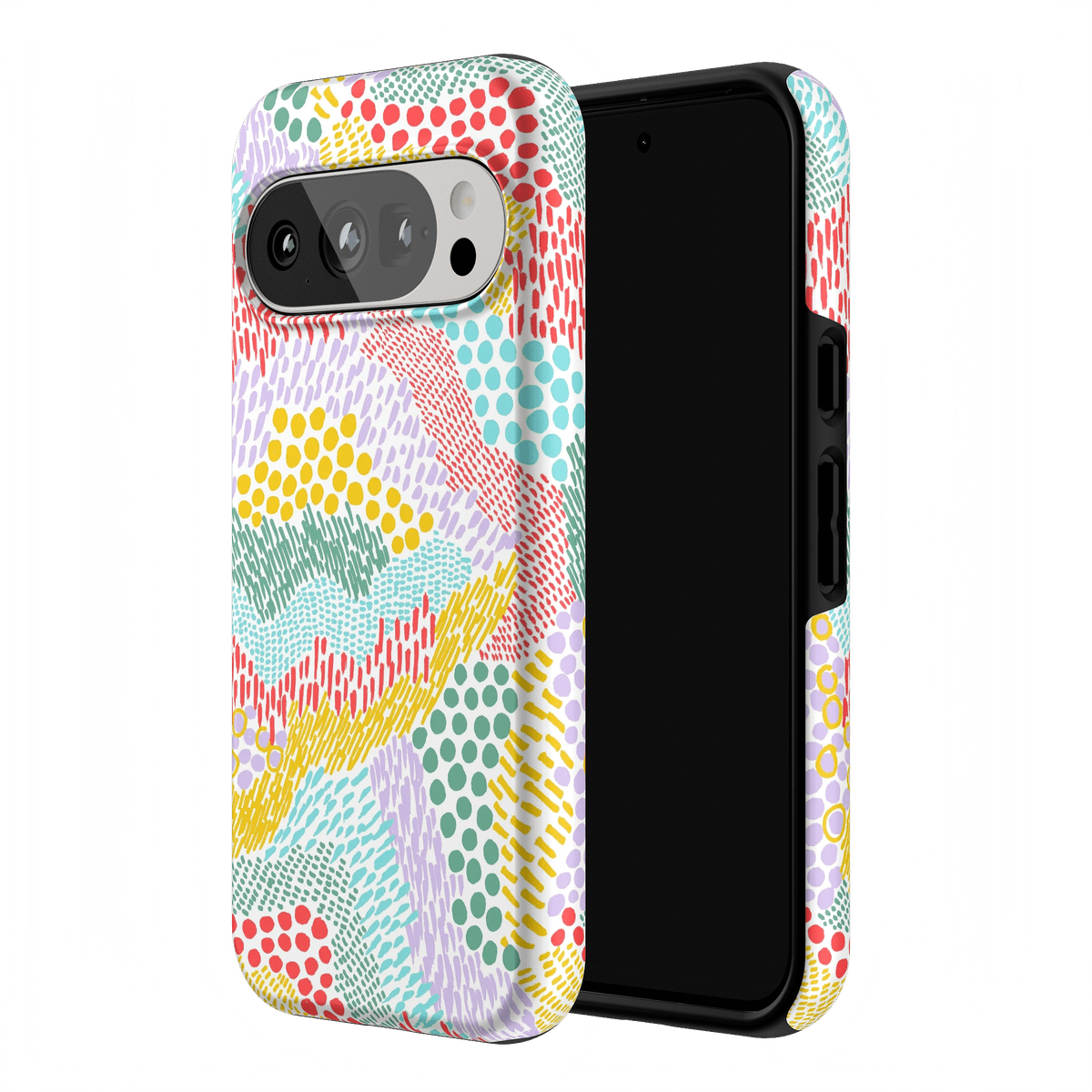 Color Me Happy | Pattern Colorblock Case iPhone Case get.casely