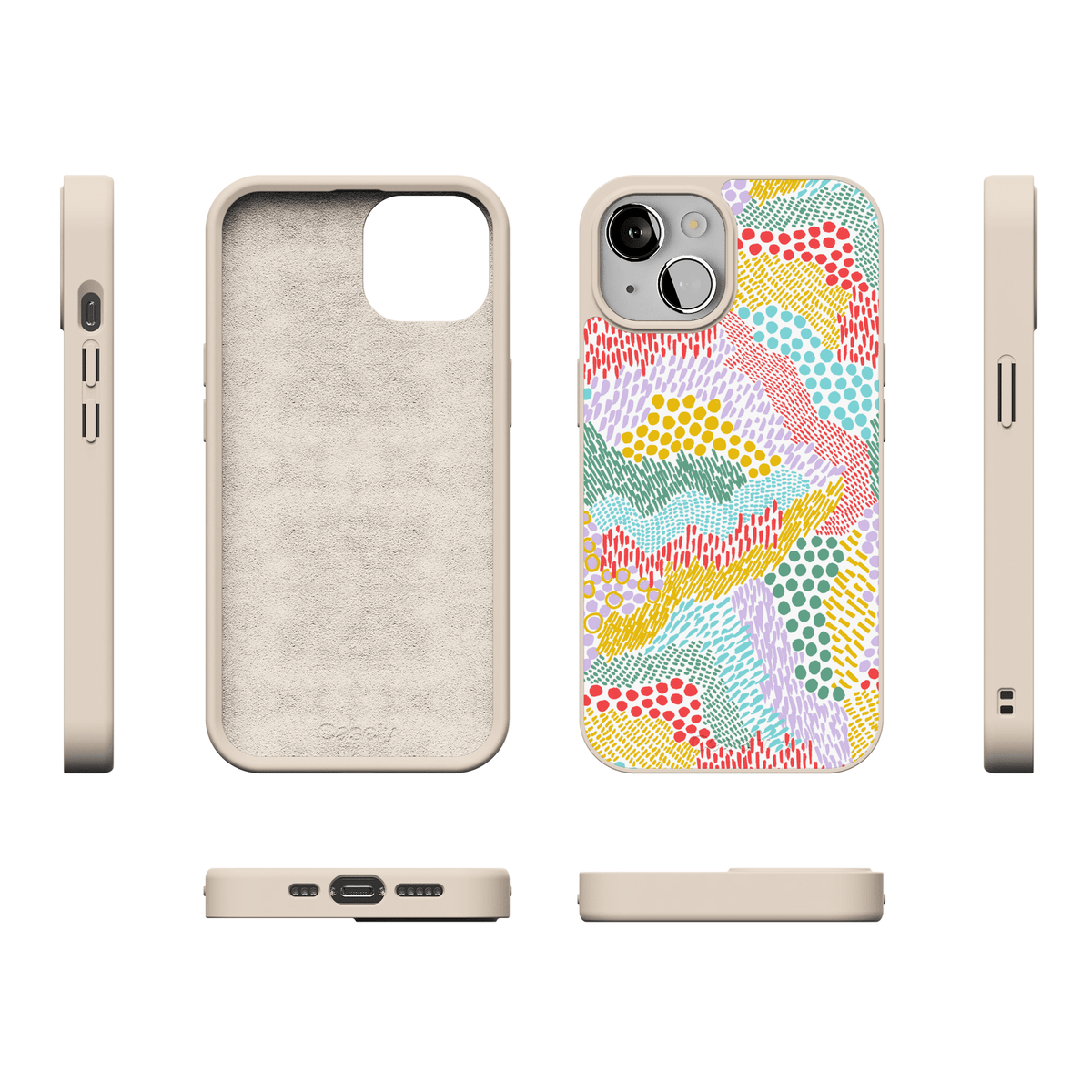 Color Me Happy | Pattern Colorblock Case iPhone Case get.casely
