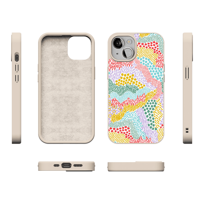 Color Me Happy | Pattern Colorblock Case iPhone Case get.casely