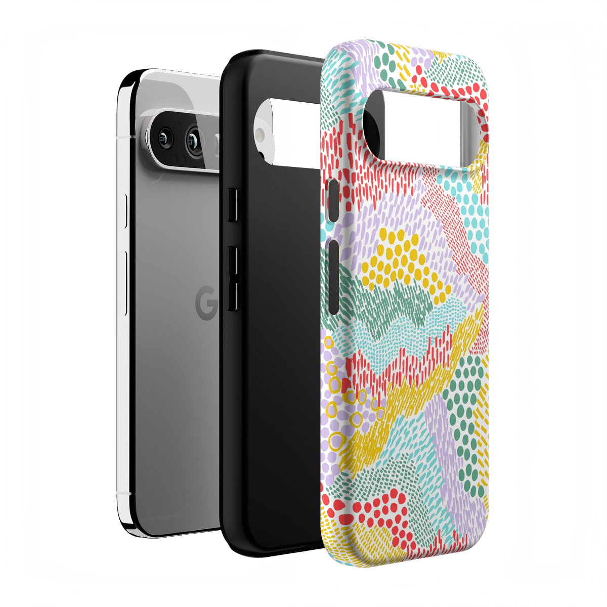 Color Me Happy | Pattern Colorblock Case iPhone Case get.casely