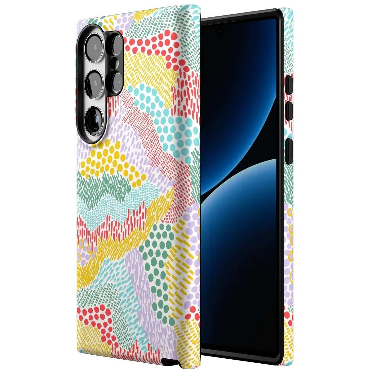 Color Me Happy | Pattern Colorblock Case iPhone Case get.casely