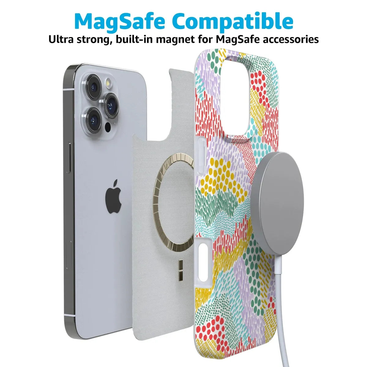 Color Me Happy | Pattern Colorblock Case iPhone Case get.casely