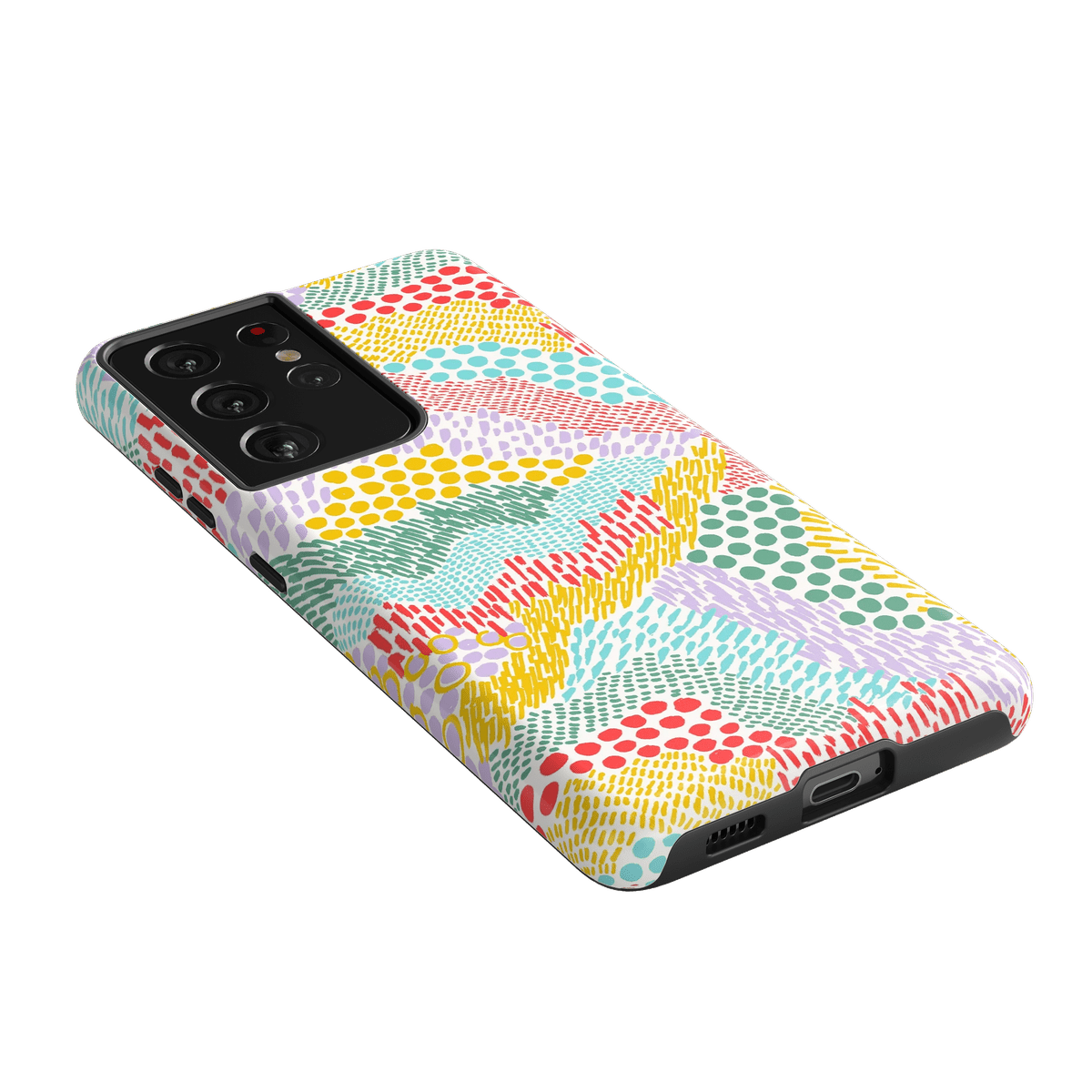 Color Me Happy | Pattern Colorblock Case iPhone Case get.casely