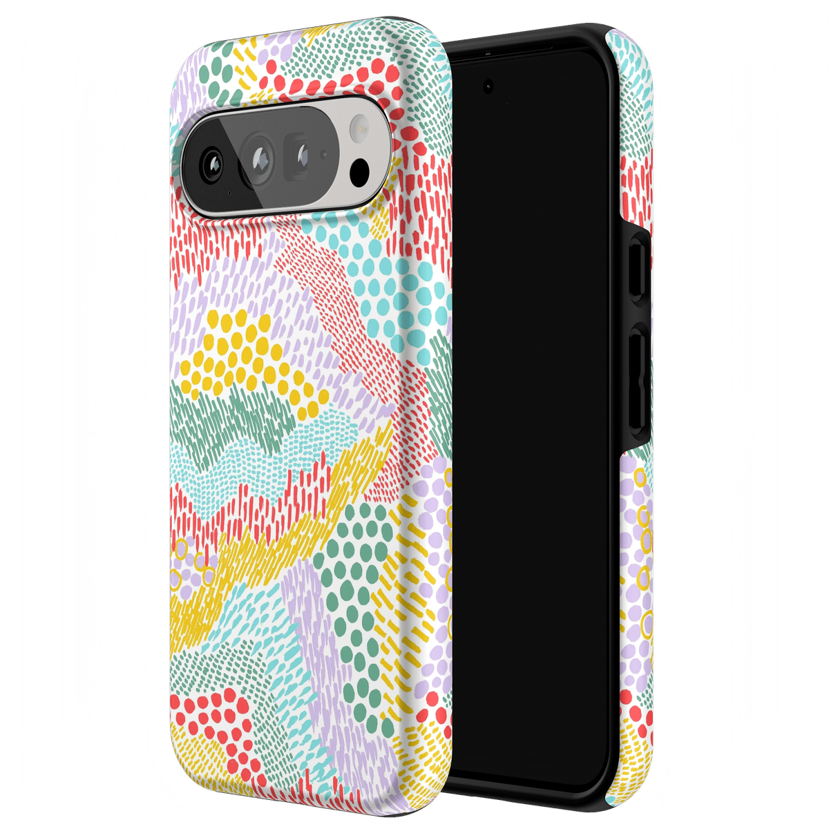 Color Me Happy | Pattern Colorblock Case iPhone Case get.casely