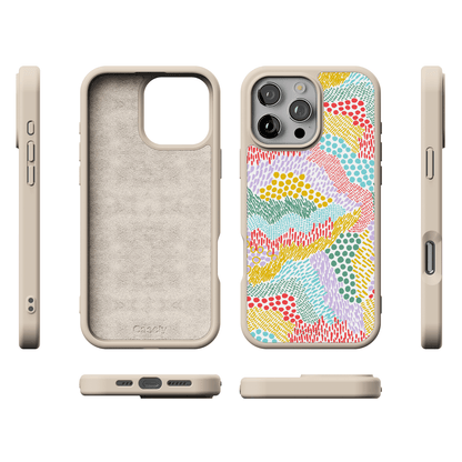 Color Me Happy | Pattern Colorblock Case iPhone Case get.casely