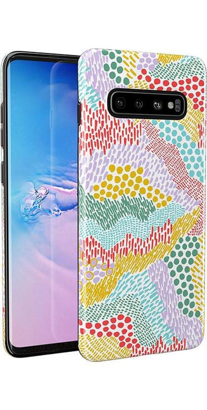 Color Me Happy | Pattern Colorblock Samsung Case Samsung Case get.casely
