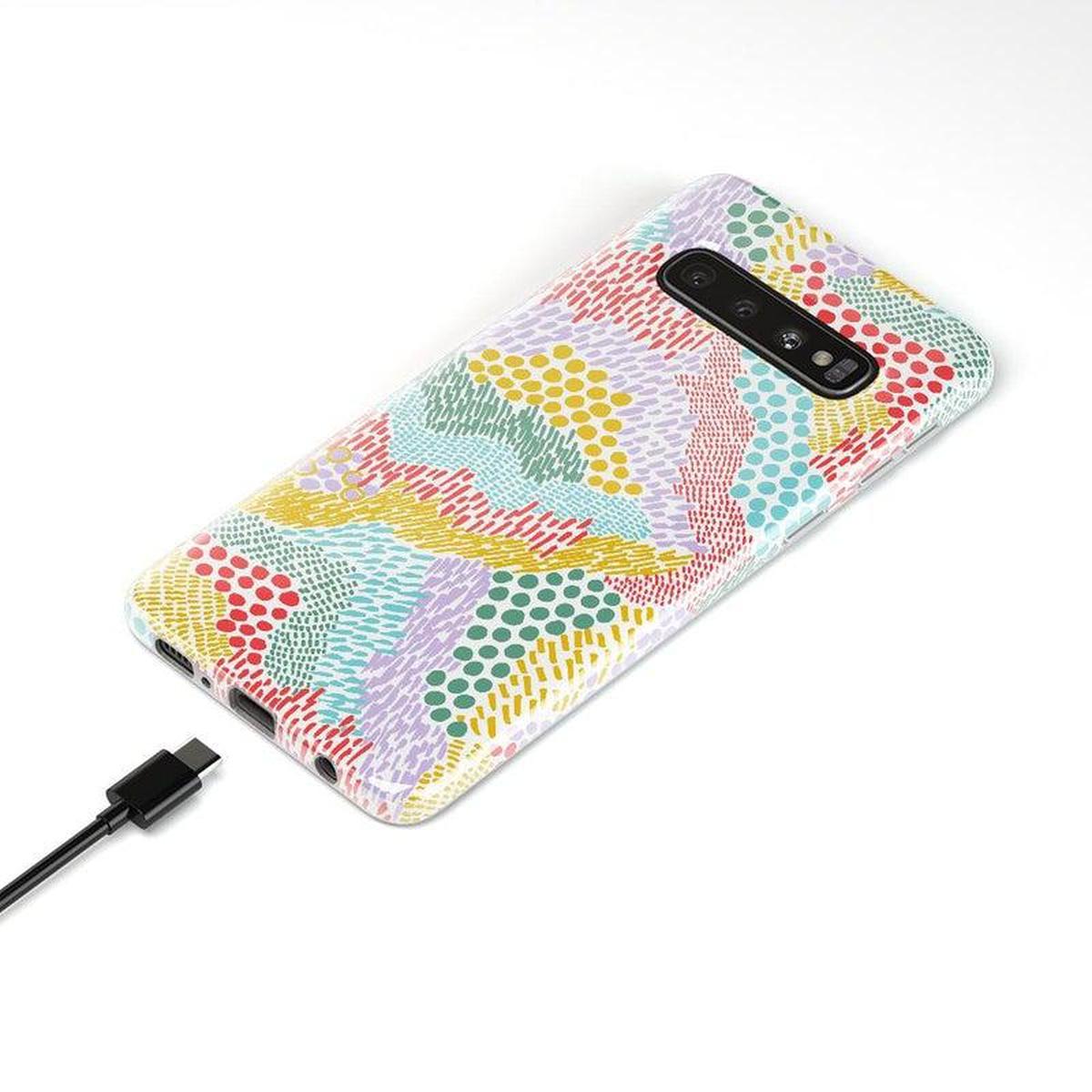 Color Me Happy | Pattern Colorblock Samsung Case Samsung Case get.casely