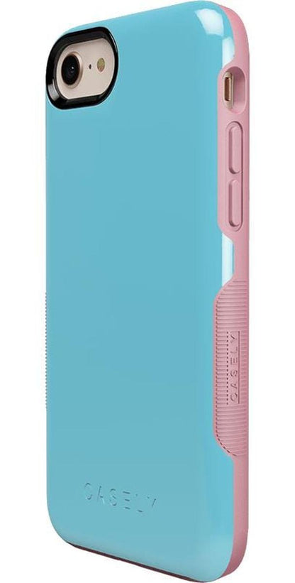 Cotton Candy Electric Blue on Pink | Ultra-Protective Bold Case iPhone Case get.casely