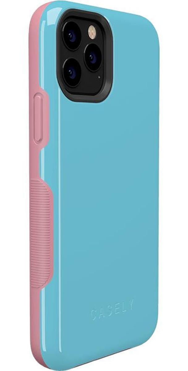 Cotton Candy Electric Blue on Pink | Ultra-Protective Bold Case iPhone Case get.casely