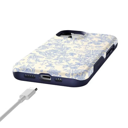 Cupid's Canvas | Periwinkle Floral Case Phone Case Casetry