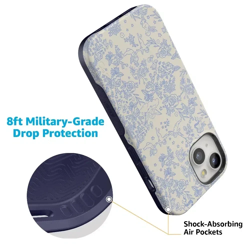 Cupid's Canvas | Periwinkle Floral Case Phone Case Casetry