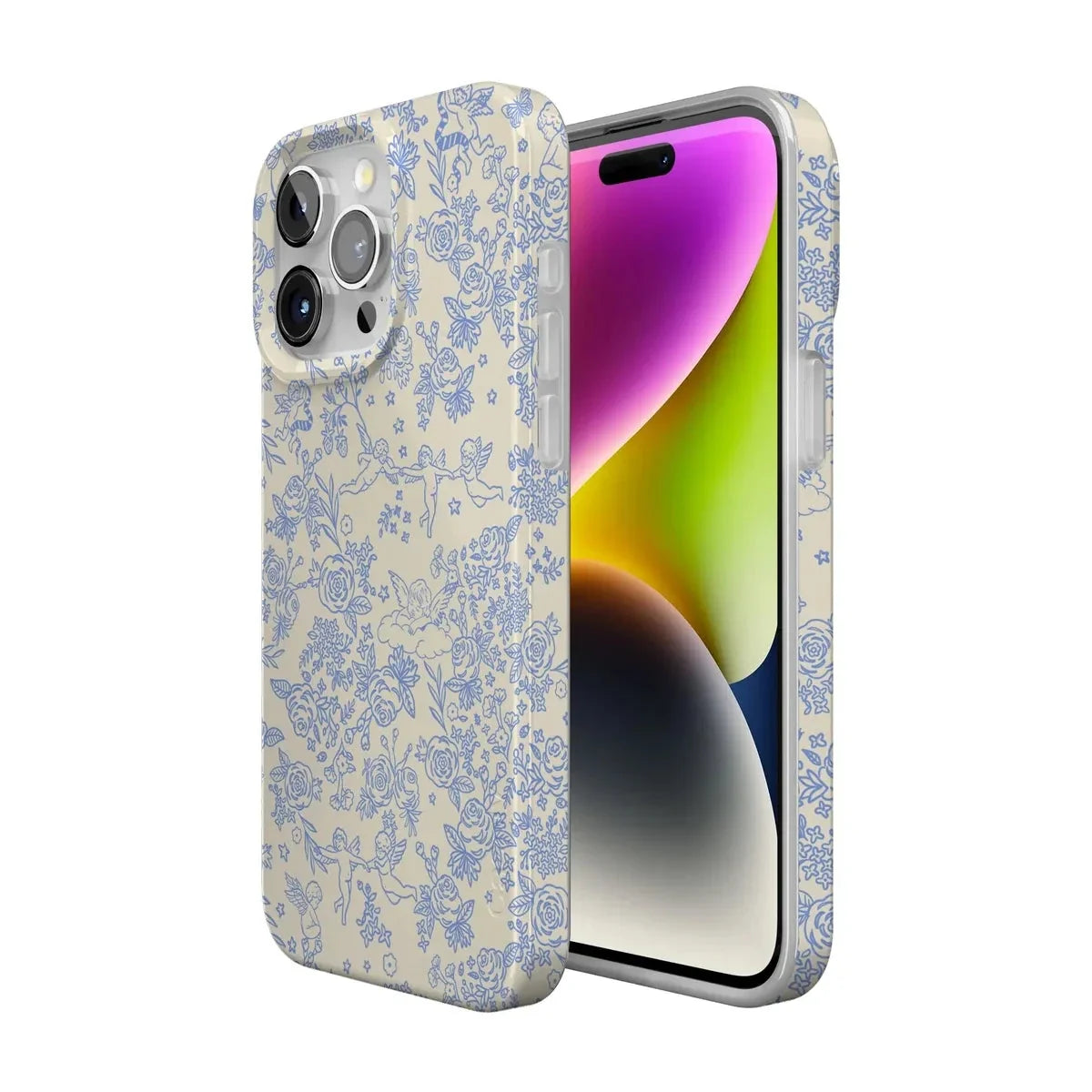 Cupid's Canvas | Periwinkle Floral Case Phone Case Casetry