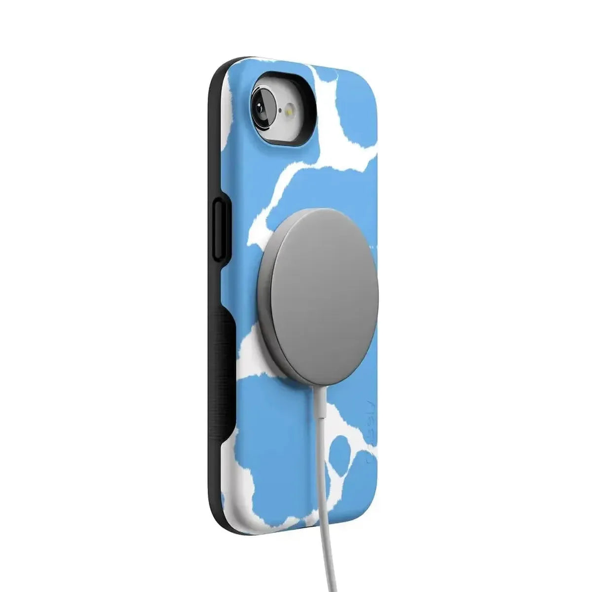 Current MOOd | Light Blue Cow Print Case iPhone Case get.casely