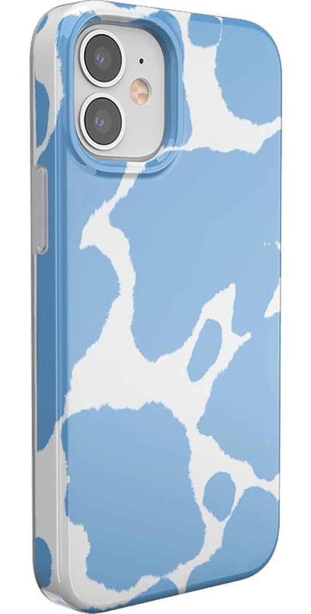 Current MOOd | Light Blue Cow Print Case iPhone Case get.casely