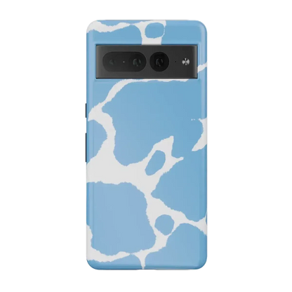 Current MOOd | Light Blue Cow Print Google Pixel Case Google Pixel Case Casetry Essential Google Pixel 7 Pro
