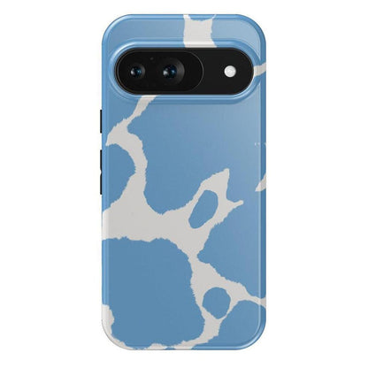 Current MOOd | Light Blue Cow Print Google Pixel Case Google Pixel Case Casetry Essential Google Pixel 9