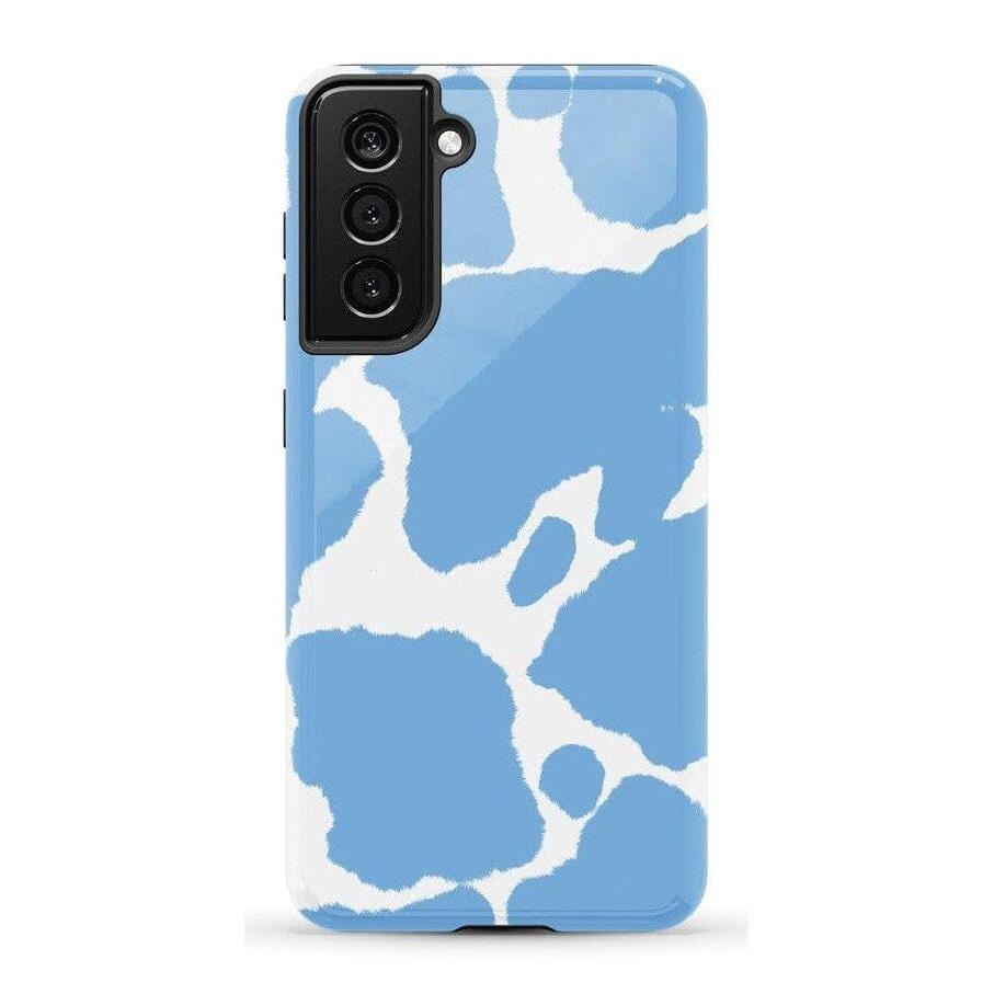 Current MOOd | Light Blue Cow Print Samsung Case Samsung Case Casetry Galaxy S21