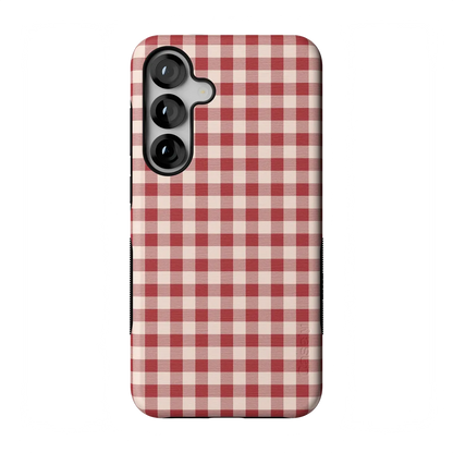 Sweet Jam | Red Gingham Case - Galaxy S25 Plus