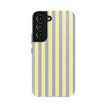 Coastline Stripes | Blue & Yellow Case - Galaxy S22