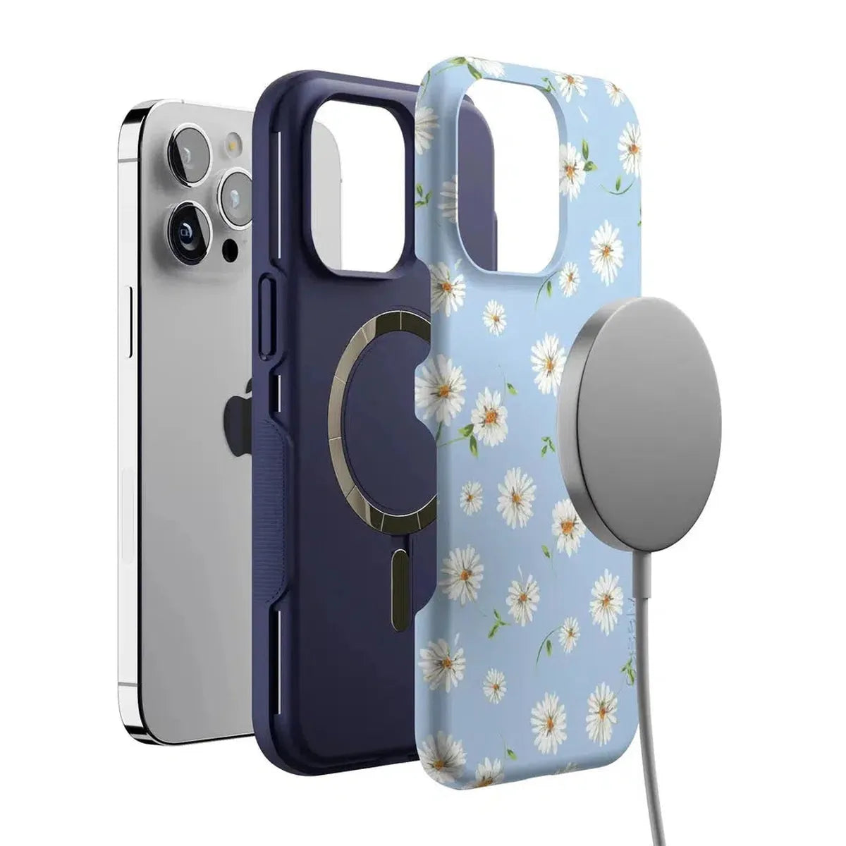 Daisy Daydream | Baby Blue Floral Case iPhone Case get.casely
