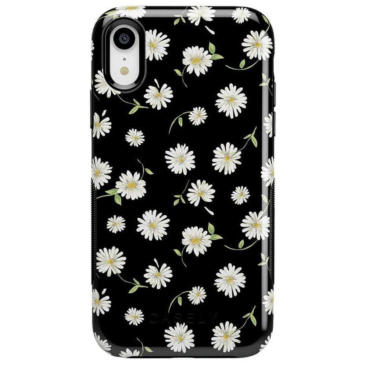 Daisy Daydream | Black Floral Case iPhone Case get.casely Bold iPhone XR