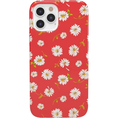 Daisy Daydream | Red Coral Floral Case iPhone Case get.casely Classic iPhone 12 Pro Max