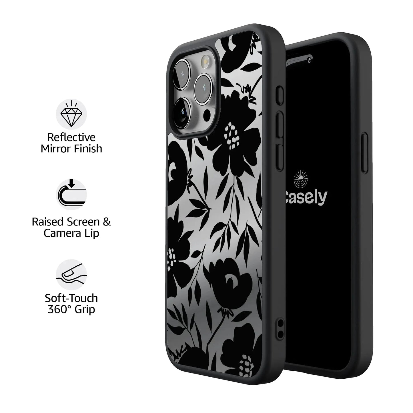 Dark Fantasy | Contrast Floral Case iPhone Case get.casely