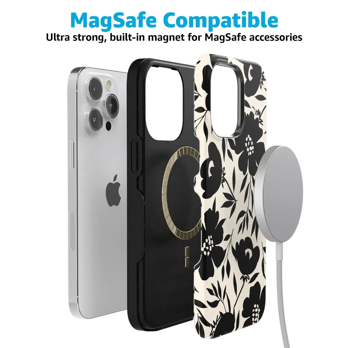 Dark Fantasy | Contrast Floral Case iPhone Case get.casely