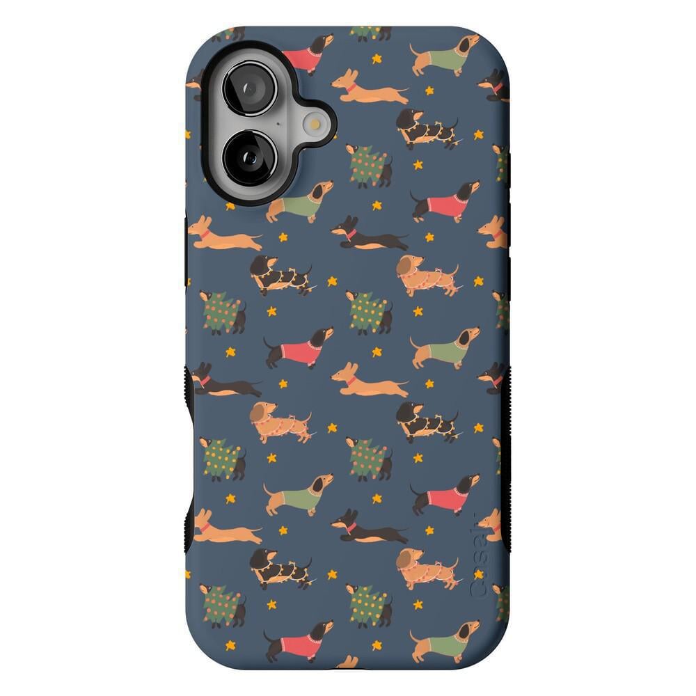Dashing Doxies | Dachshund Dog Case Phone Case Casetry Bold Flex + MagSafe® iPhone 16 Plus