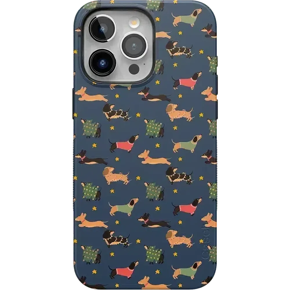 Dashing Doxies | Dachshund Dog Case Phone Case Casetry Bold Flex + MagSafe® iPhone 16 Pro Max