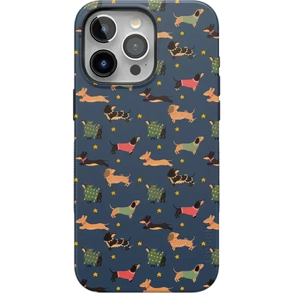 Dashing Doxies | Dachshund Dog Case Phone Case Casetry Bold Flex + MagSafe® iPhone 16 Pro Max