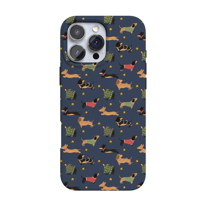 Dashing Doxies | Dachshund Dog Case Phone Case Casetry Classic + MagSafe® iPhone 16 Pro Max