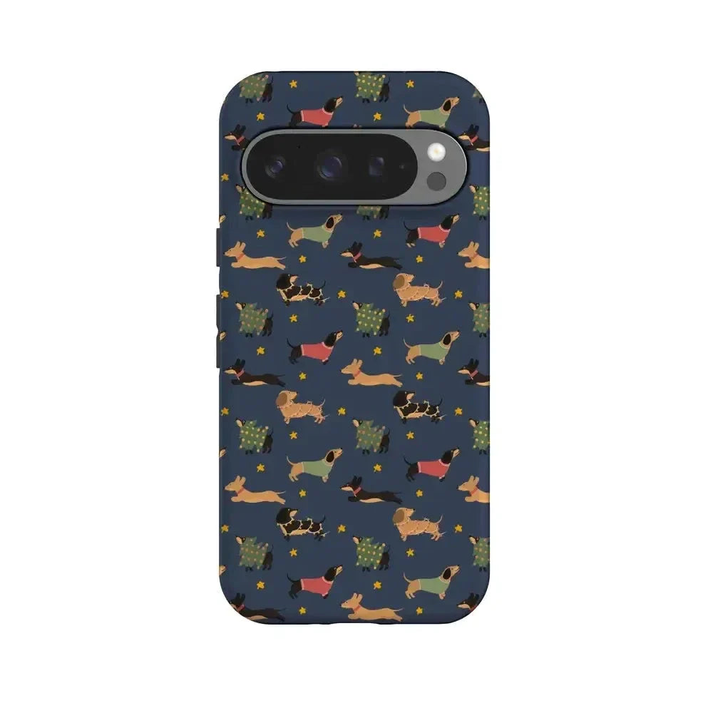 Dashing Doxies | Dachshund Dog Case Phone Case Casetry Essential + MagSafe® Google Pixel 10 Pro